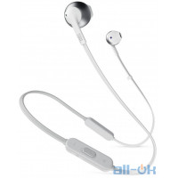 Наушники с микрофоном JBL T205BT Silver (JBLT205BTSIL) 